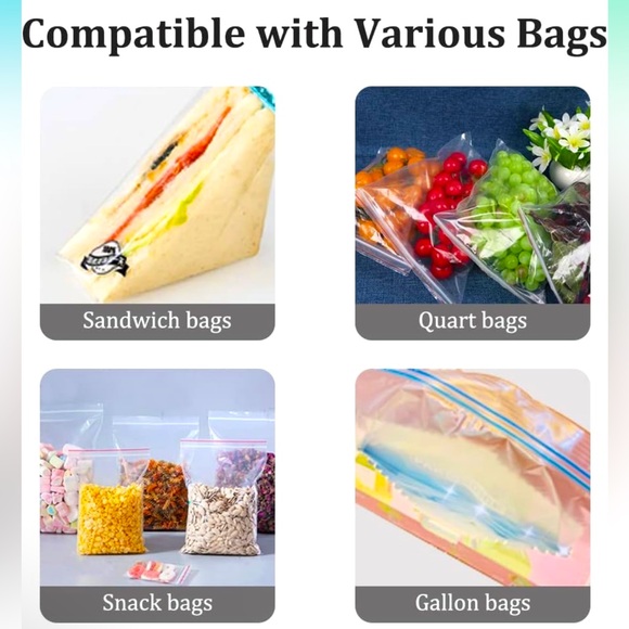 TITETE  6 in 1 Bamboo Ziplock Bag & Plastic Wrap/Foil Storage and Organization - Picture 4 of 10